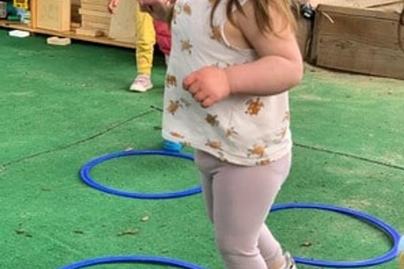 A happy young child at Imagina Daycare